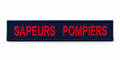 Bande Sapeurs-Pompiers rouge brodée