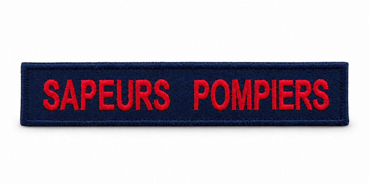 Bande Sapeurs-Pompiers rouge brodée