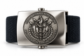 Boucle de ceinture argentée SSSM – Ensosp