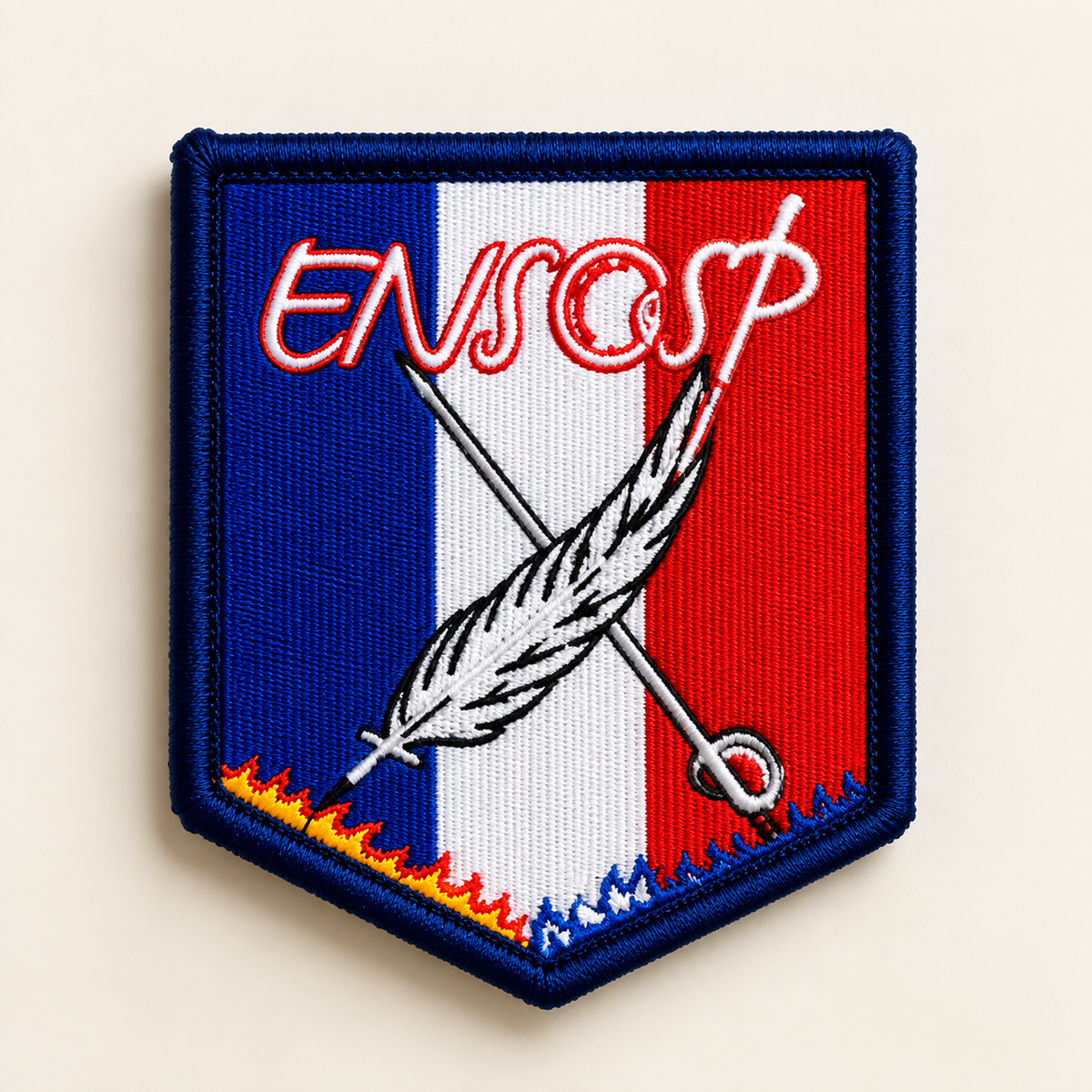 Écusson brodé Ensosp tricolore