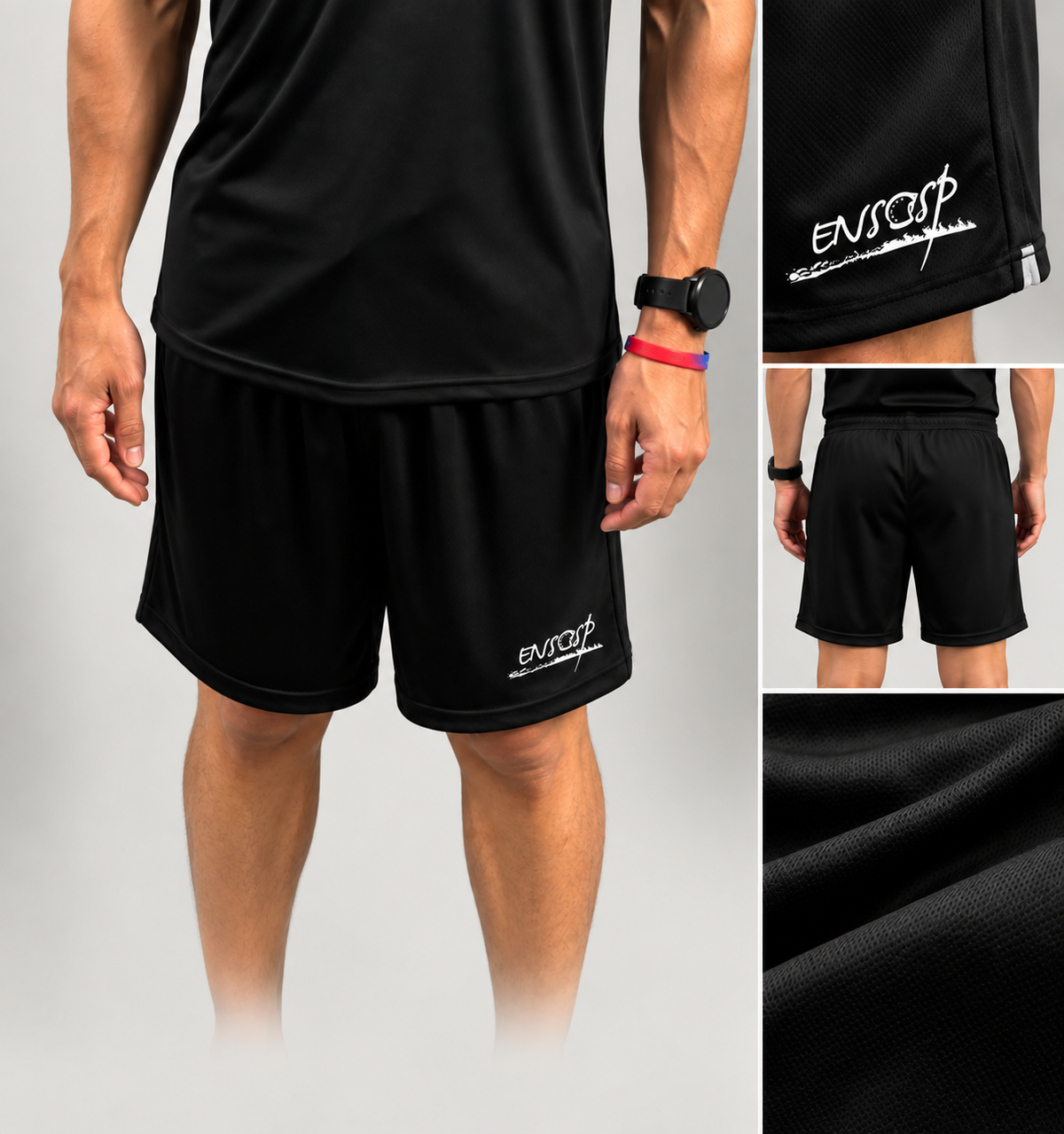 Short sport noir Ensosp